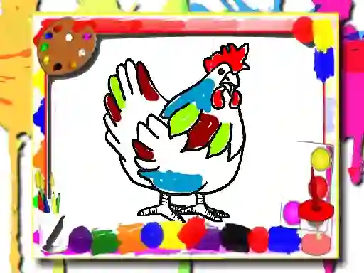 Xogo Chicken Coloring Book en liña