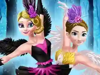 Xogo Ellie and Annie Black Swan and White Swan en liña