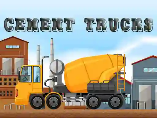 Xogo Cement Trucks Hidden Objects en liña