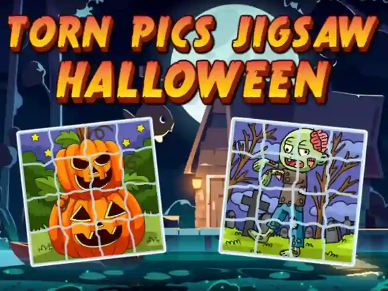 Xogo Torn Pics Jigsaw Halloween en liña
