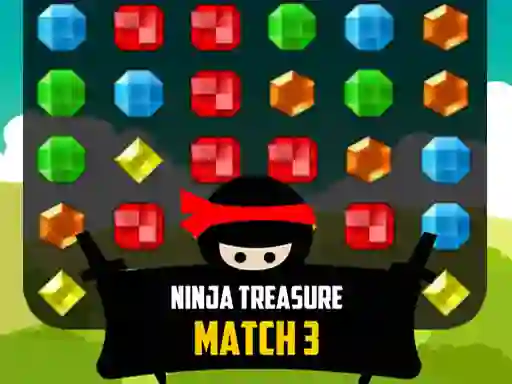 Xogo Ninja Treasure Match 3 en liña