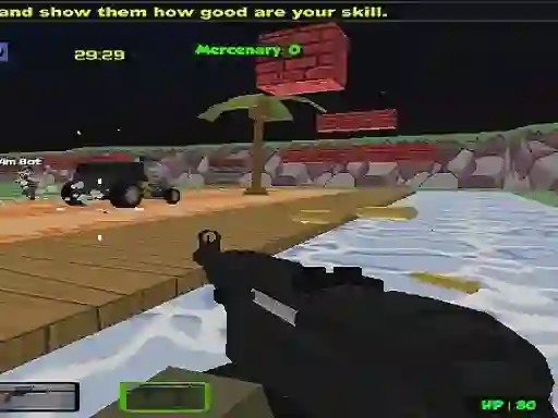 Xogo Blocky Combat Strike Zombie Multiplayer en liña
