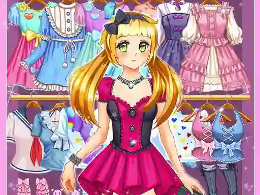 Xogo Anime Kawaii Dress Up en liña