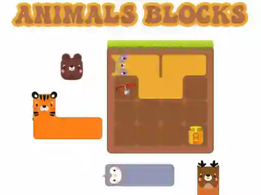 Xogo Animals Blocks en liña