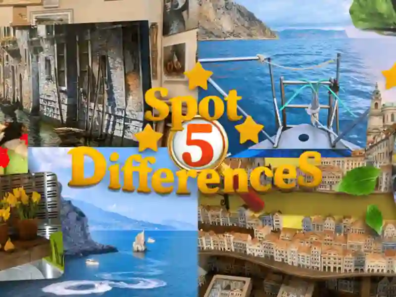 Xogo Spot 5 Differences Camping en liña