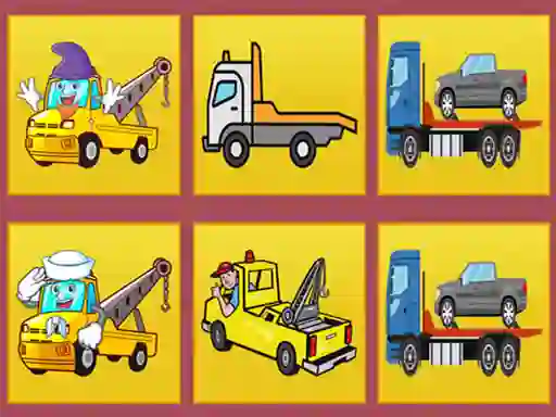 Xogo Tow Trucks Memory en liña