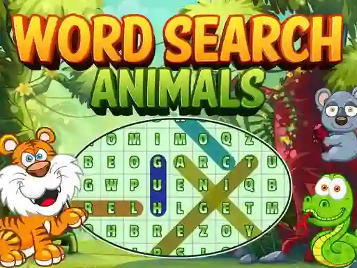 Xogo Word Search Animals en liña
