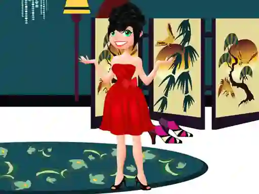 Xogo Cutie Girl Dress Up en liña