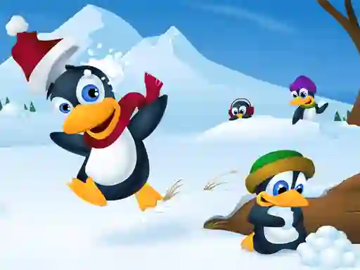 Xogo Cute Penguin Slide en liña