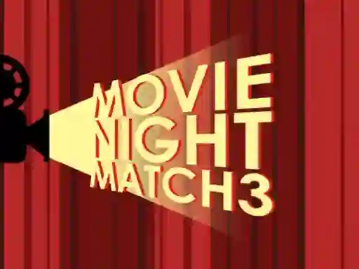 Xogo Movie Night Match 3 en liña