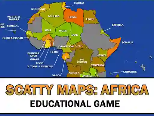 Xogo Scatty Maps Africa en liña