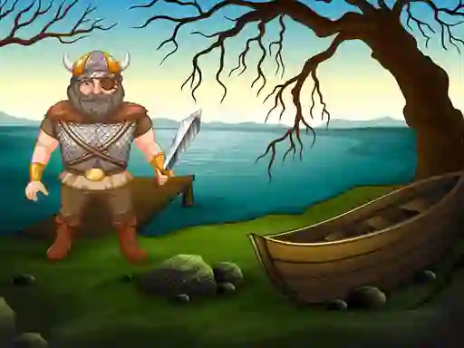 Xogo Viking Warrior Battle: Puzzle en liña