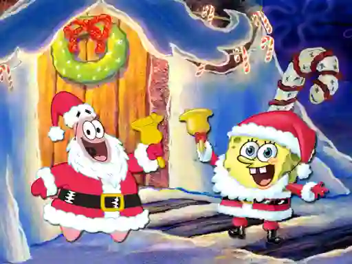Xogo SpongeBob Christmas Jigsaw Puzzle en liña