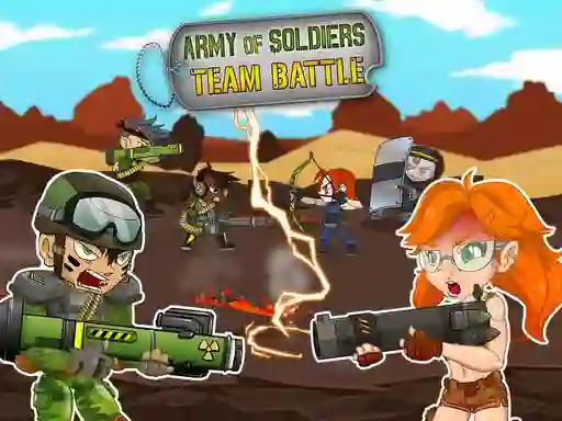 Xogo Army of soldiers: Team Battle en liña