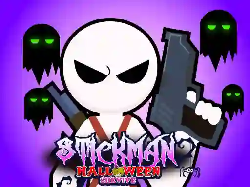 Xogo Stickman Halloween Survive en liña