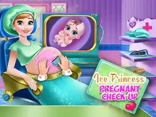 Xogo Ice Princess Pregnant Check Up en liña
