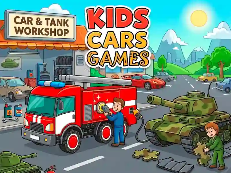 Xogo Kids Cars Games en liña