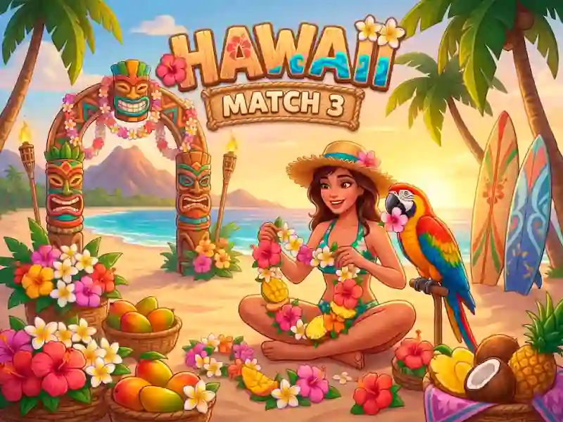 Xogo Hawaii Match 3 en liña