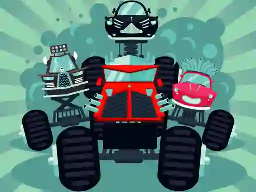 Xogo Crazy Monster Trucks Memory en liña