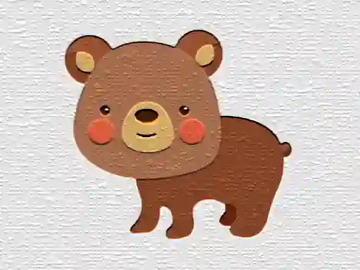 Xogo Cartoon Bear Puzzle en liña