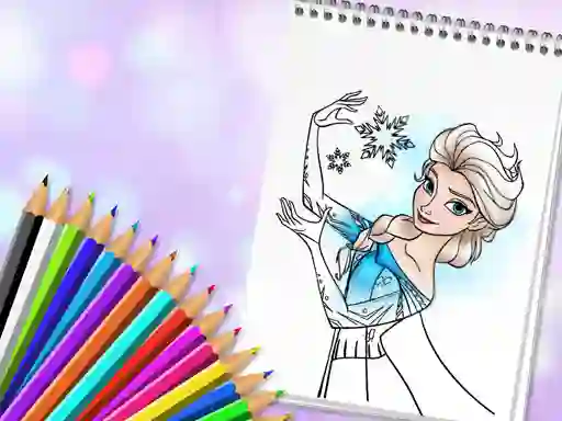 Xogo Amazing Princess Coloring Book en liña