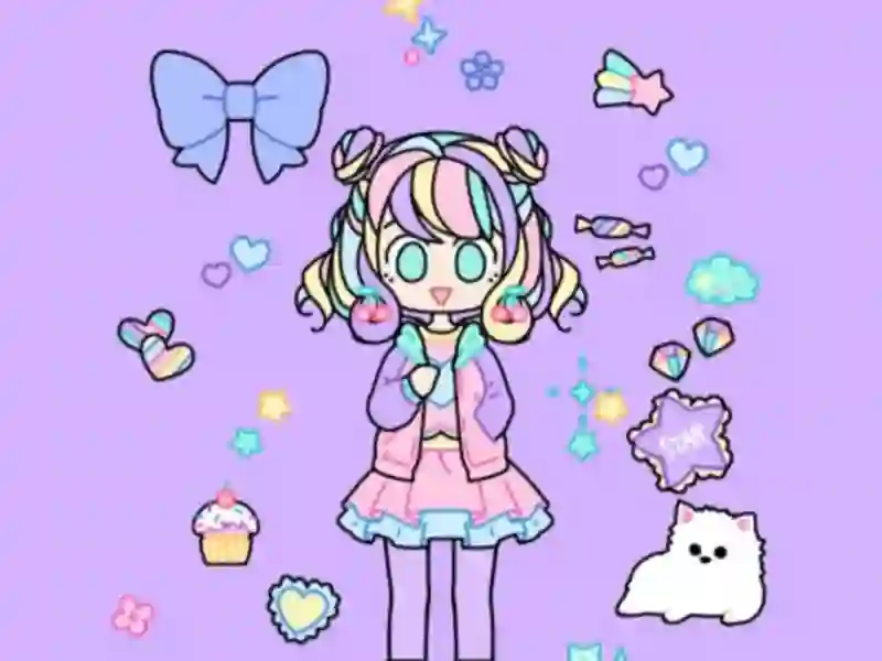 Xogo Pastel Girl Dress Up en liña