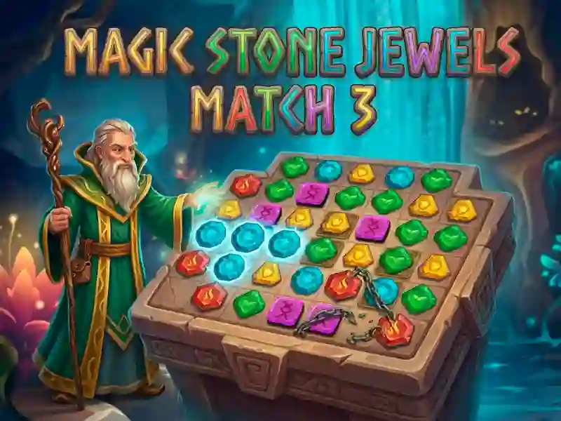 Xogo Magic Stone Jewels Match 3 en liña