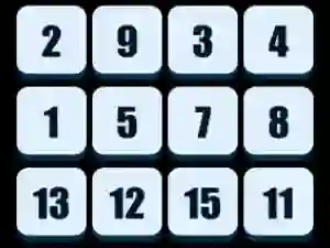 Xogo Numbers Sliding Puzzle en liña