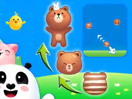 Xogo Animal Merge: Bubble Shooter en liña