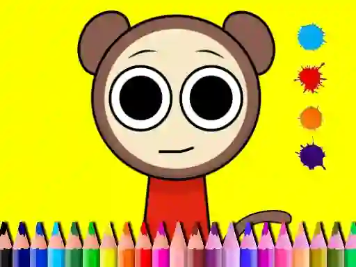 Xogo Sprunki Valentine Coloring book en liña