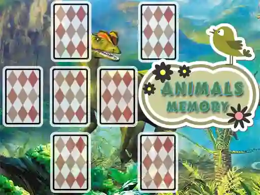 Xogo Animals Cards Memory en liña