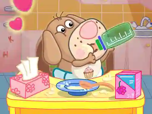 Xogo Hippo Baby Care Game en liña