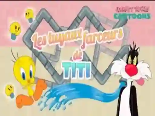 Xogo Looney Tunes Cartoons Les tuyaux farceurs de Titi en liña
