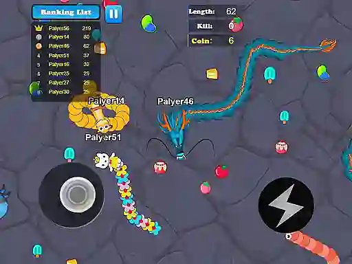 Xogo Greedy Snake Multiplayer Duel en liña