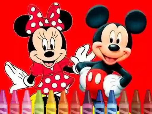 Xogo Mickey Mouse Coloring en liña