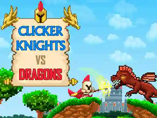 Xogo Clicker Knights Vs dragons en liña