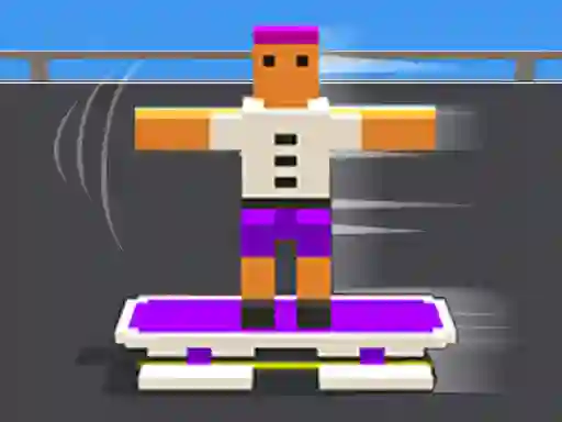 Xogo Blocky Skater Rush en liña