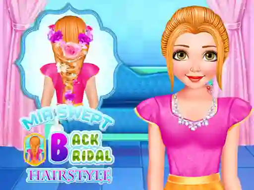 Xogo Mia Swept Back Bridal Hairstyle en liña