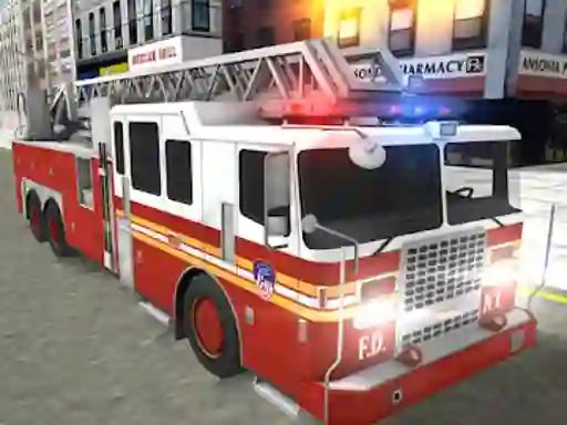 Xogo Real Truck Fire Drive Sim en liña