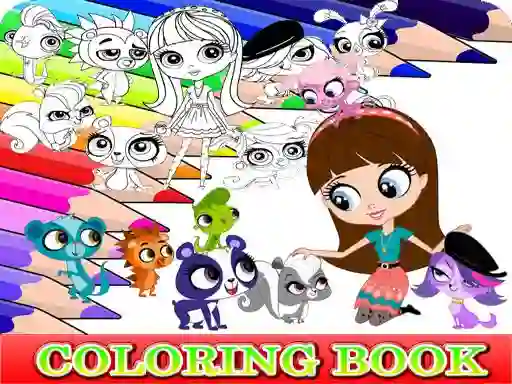 Xogo Coloring Book for Littlest Pet Shop en liña