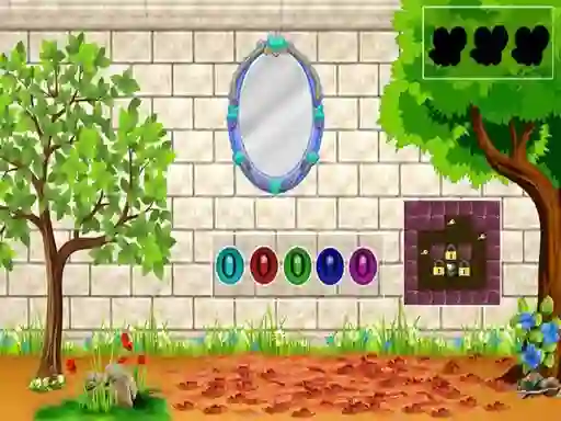 Xogo White Brick Backyard Escape en liña