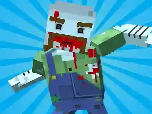 Xogo Blocky Gun Warfare Zombie en liña