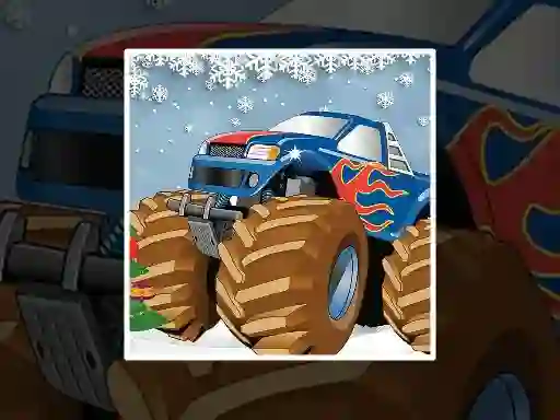 Xogo Winter Monster Truck Puzzles en liña