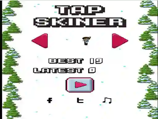 Xogo Tap Skier en liña
