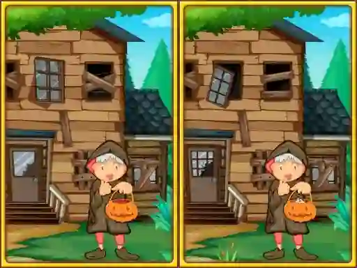 Xogo Spot the differences halloween en liña