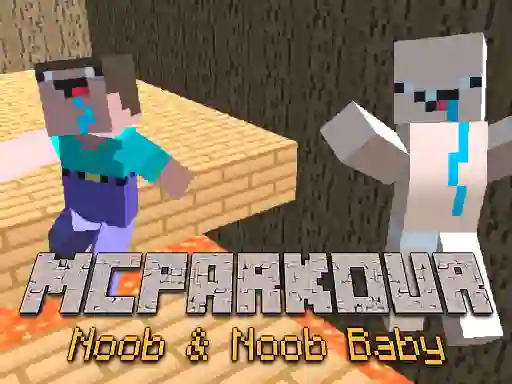 Xogo MCParkour Noob & Noob Baby en liña