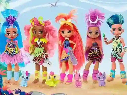 Xogo Cave Club Dolls Jigsaw Puzzle Collection en liña