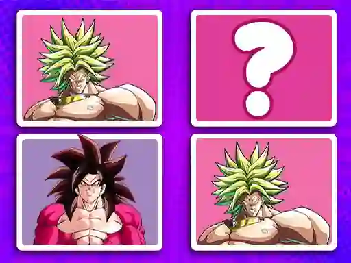 Xogo DragonBall Match Cards en liña