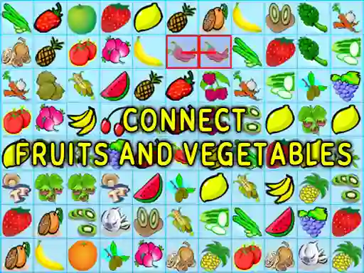 Xogo Connect Fruits and Vegetables en liña