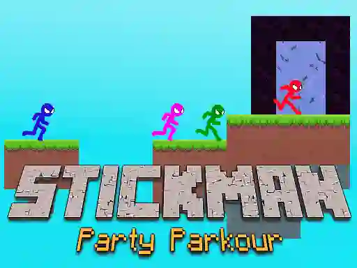 Xogo Stickman Party Parkour en liña